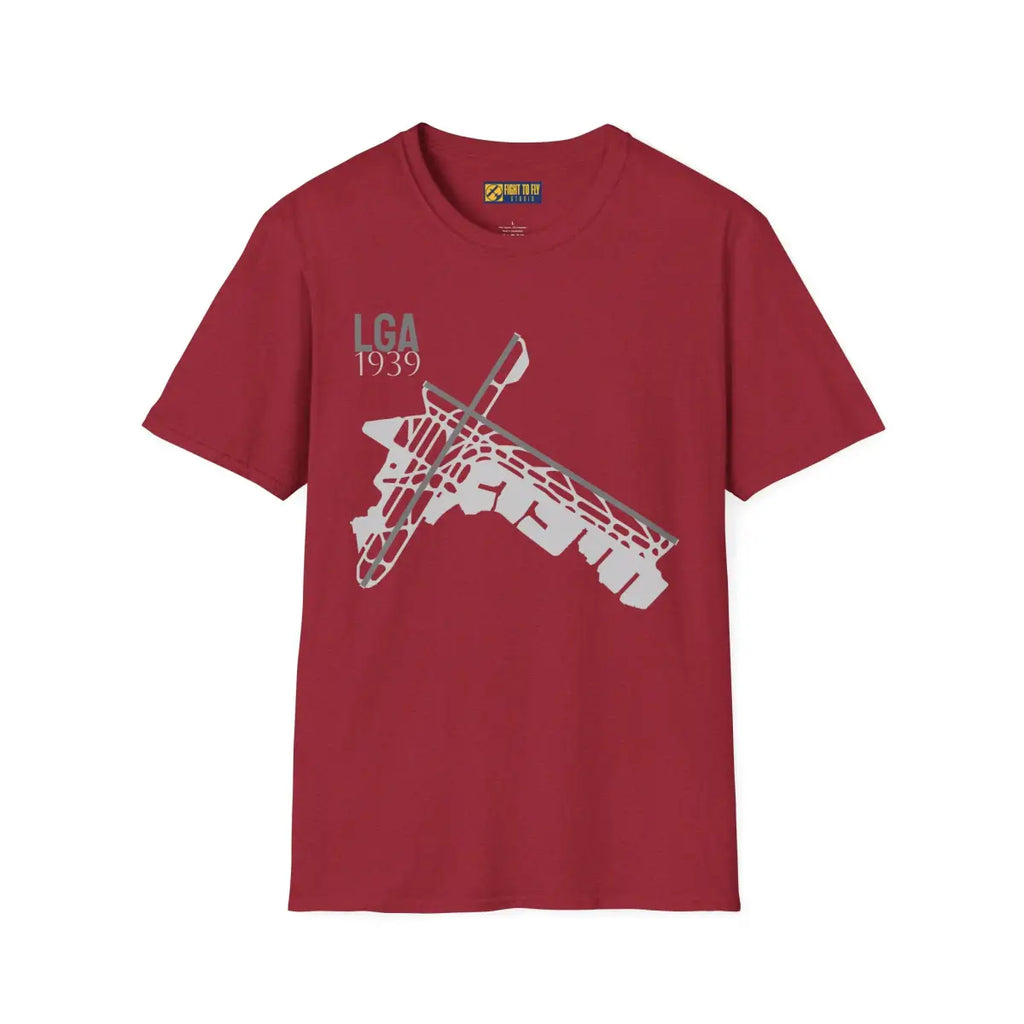 LGA LaGuardia Airport - 1939 - Tee - T-Shirt - Pilot gifts - WWII warbird t-shirt