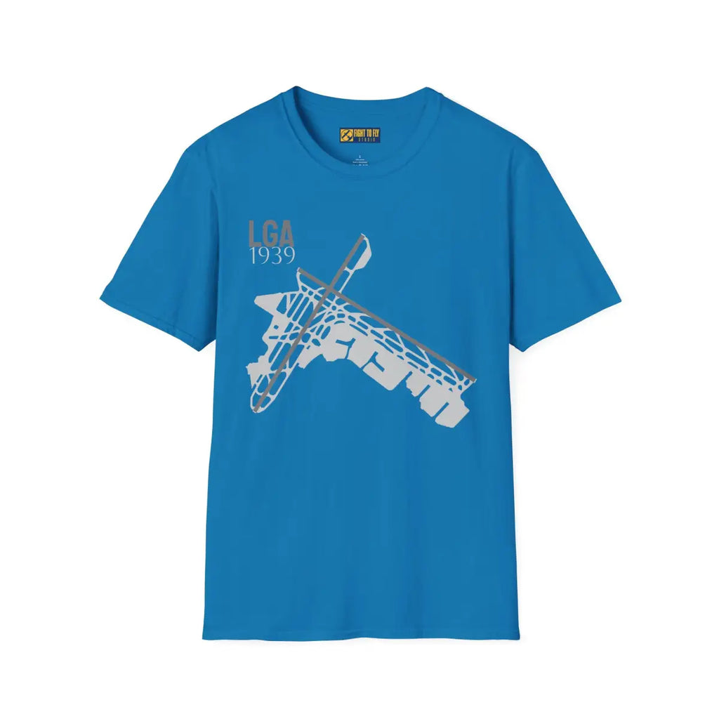 LGA LaGuardia Airport - 1939 - Tee - T-Shirt - Pilot gifts - WWII warbird t-shirt