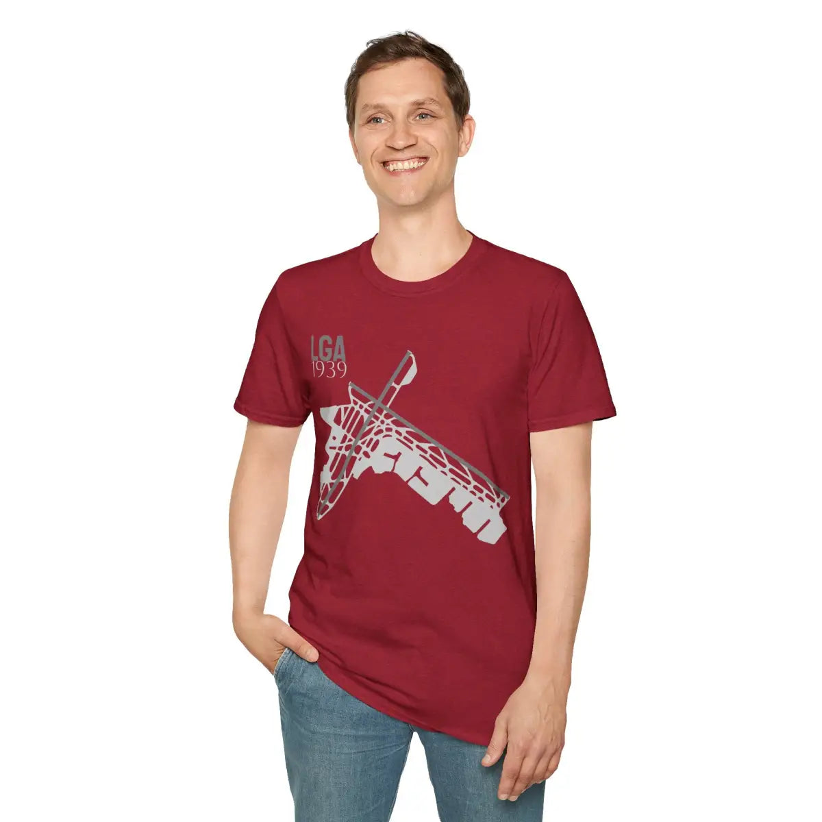 LGA LaGuardia Airport - 1939 - Tee - T-Shirt - Gifts for pilots - Aviation apparel