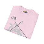 LGA LaGuardia Airport - 1939 - Tee - T-Shirt - Pilot gifts - WWII warbird t-shirt