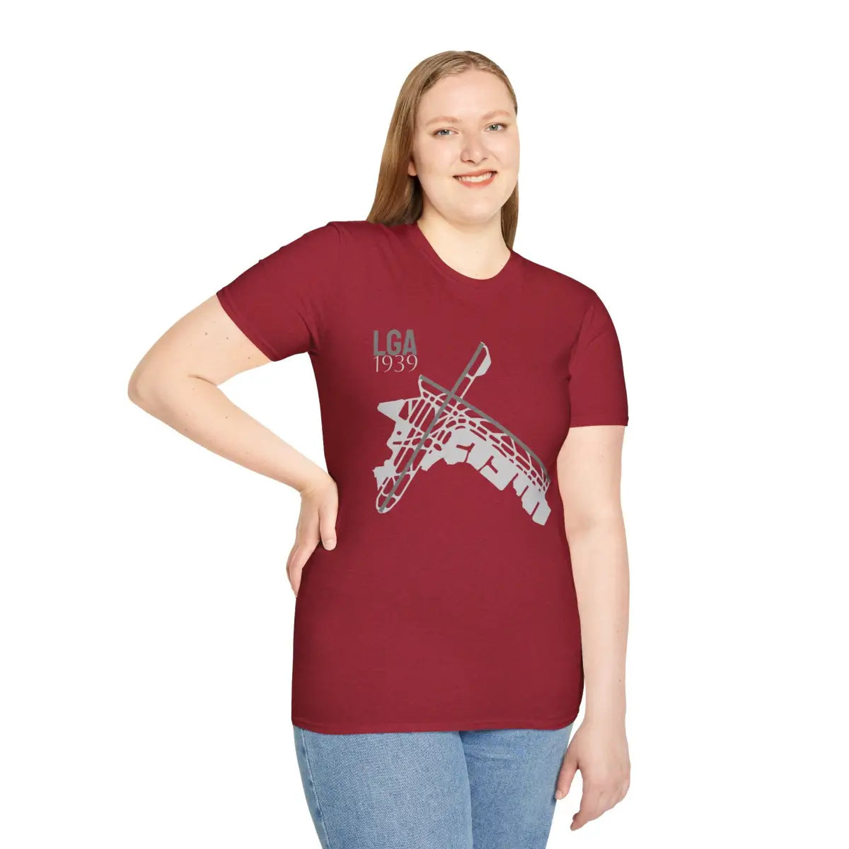 LGA LaGuardia Airport - 1939 - Tee - T-Shirt - Pilot gifts - WWII warbird t-shirt