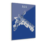 LGA - LaGuardia Airport Acrylic Print - Home Decor - Pilot gifts - WWII warbird t-shirt
