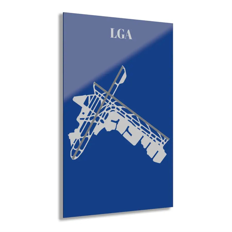 LGA - LaGuardia Airport Acrylic Print - Home Decor - Pilot gifts - WWII warbird t-shirt