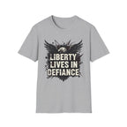 Liberty Lives in Defiance - T-Shirt - Pilot gifts - WWII warbird t-shirt