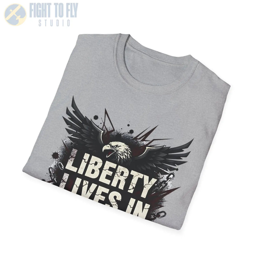 Liberty Lives in Defiance - T-Shirt - Pilot gifts - WWII warbird t-shirt