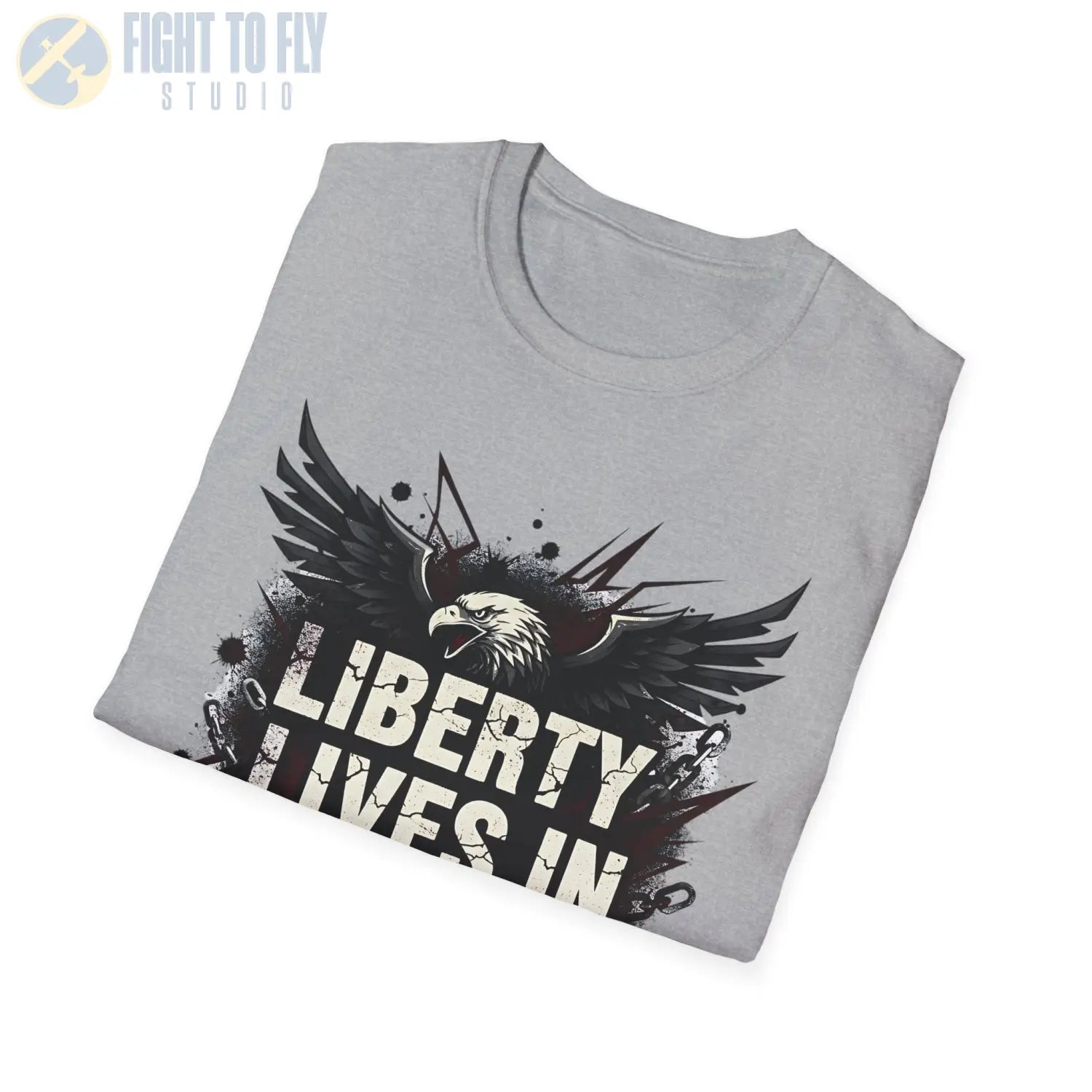 Liberty Lives in Defiance - T-Shirt - Pilot gifts - WWII warbird t-shirt