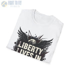 Liberty Lives in Defiance - T-Shirt - Pilot gifts - WWII warbird t-shirt
