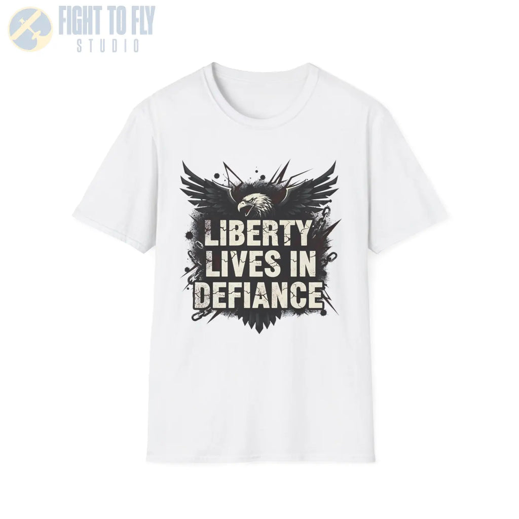 Liberty Lives in Defiance - T-Shirt - Pilot gifts - WWII warbird t-shirt