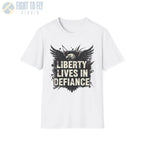 Liberty Lives in Defiance - T-Shirt - Pilot gifts - WWII warbird t-shirt