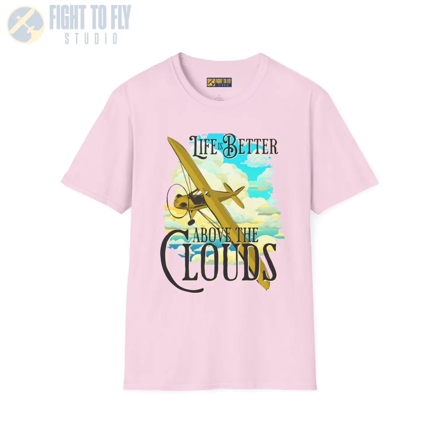 Life is Better Above the Clouds - Cub - Tee - T-Shirt - Pilot gifts - WWII warbird t-shirt