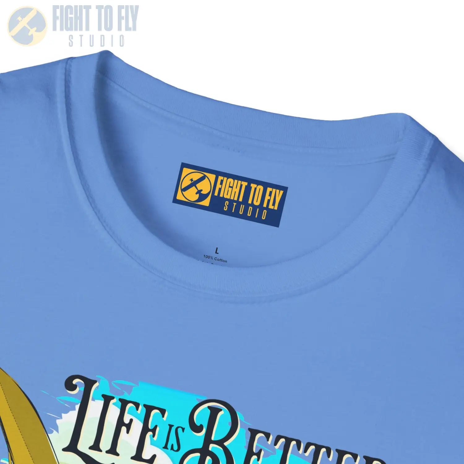 Life is Better Above the Clouds - Cub - Tee - T-Shirt - Pilot gifts - WWII warbird t-shirt