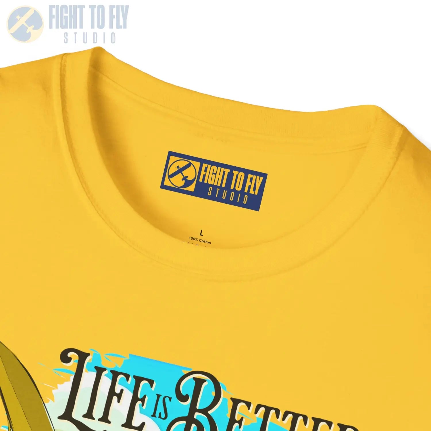 Life is Better Above the Clouds - Cub - Tee - T-Shirt - Pilot gifts - WWII warbird t-shirt