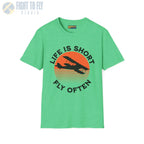 Life is Short Fly Often - Tee - T-Shirt - Pilot gifts - WWII warbird t-shirt