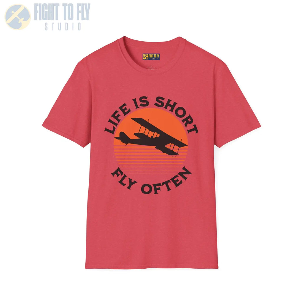 Life is Short Fly Often - Tee - T-Shirt - Pilot gifts - WWII warbird t-shirt