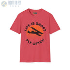 Life is Short Fly Often - Tee - T-Shirt - Pilot gifts - WWII warbird t-shirt