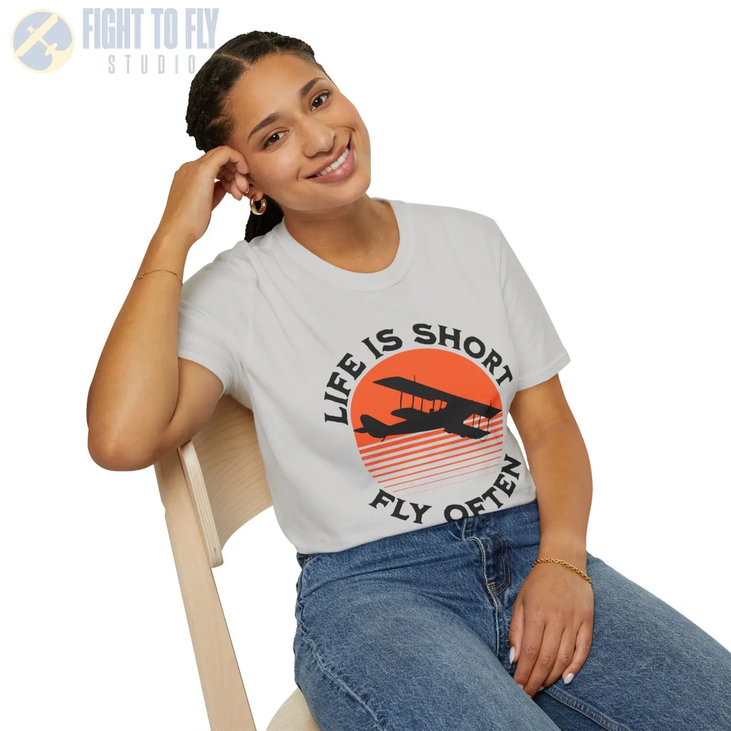 Life is Short Fly Often - Tee - T-Shirt - Pilot gifts - WWII warbird t-shirt