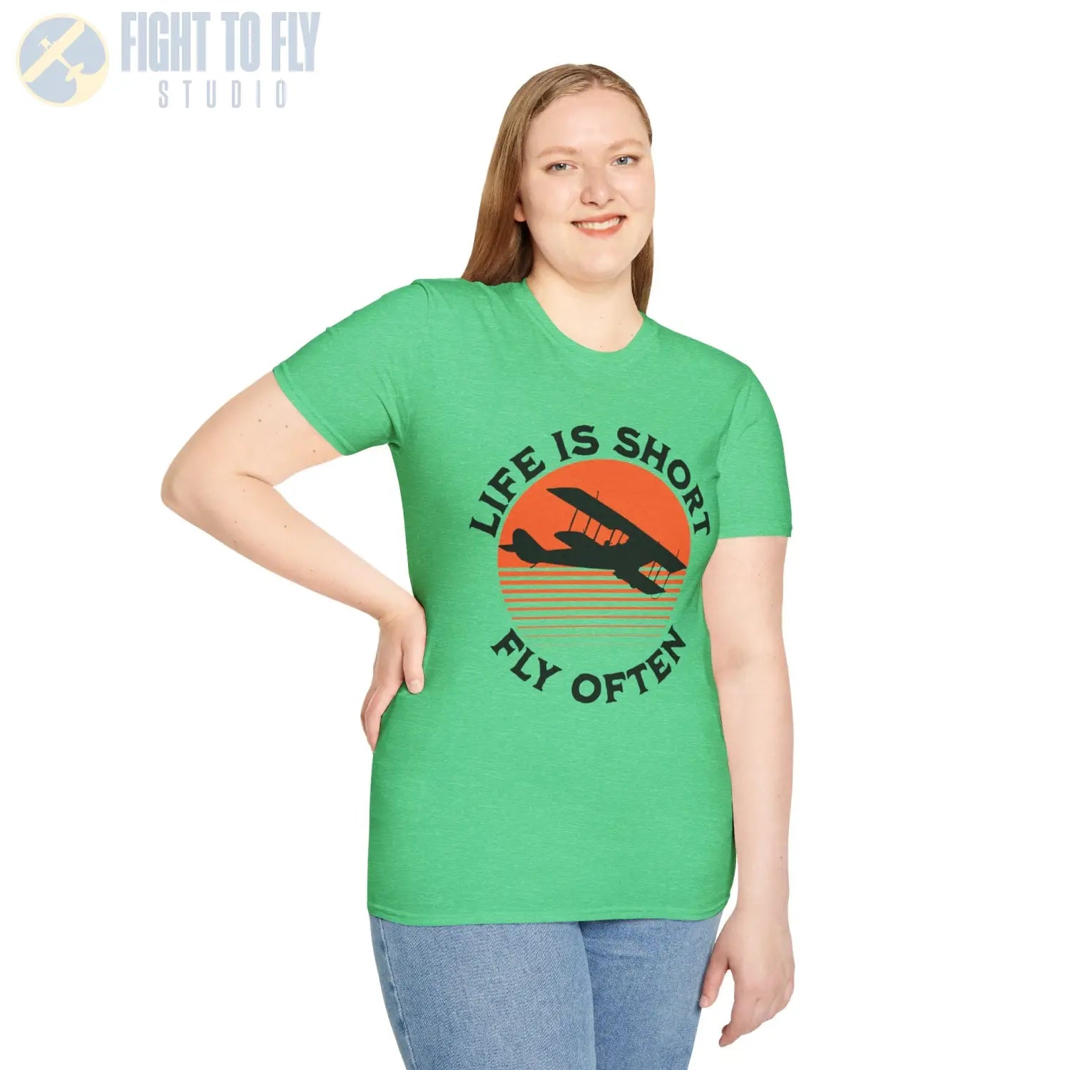 Life is Short Fly Often - Tee - T-Shirt - Pilot gifts - WWII warbird t-shirt