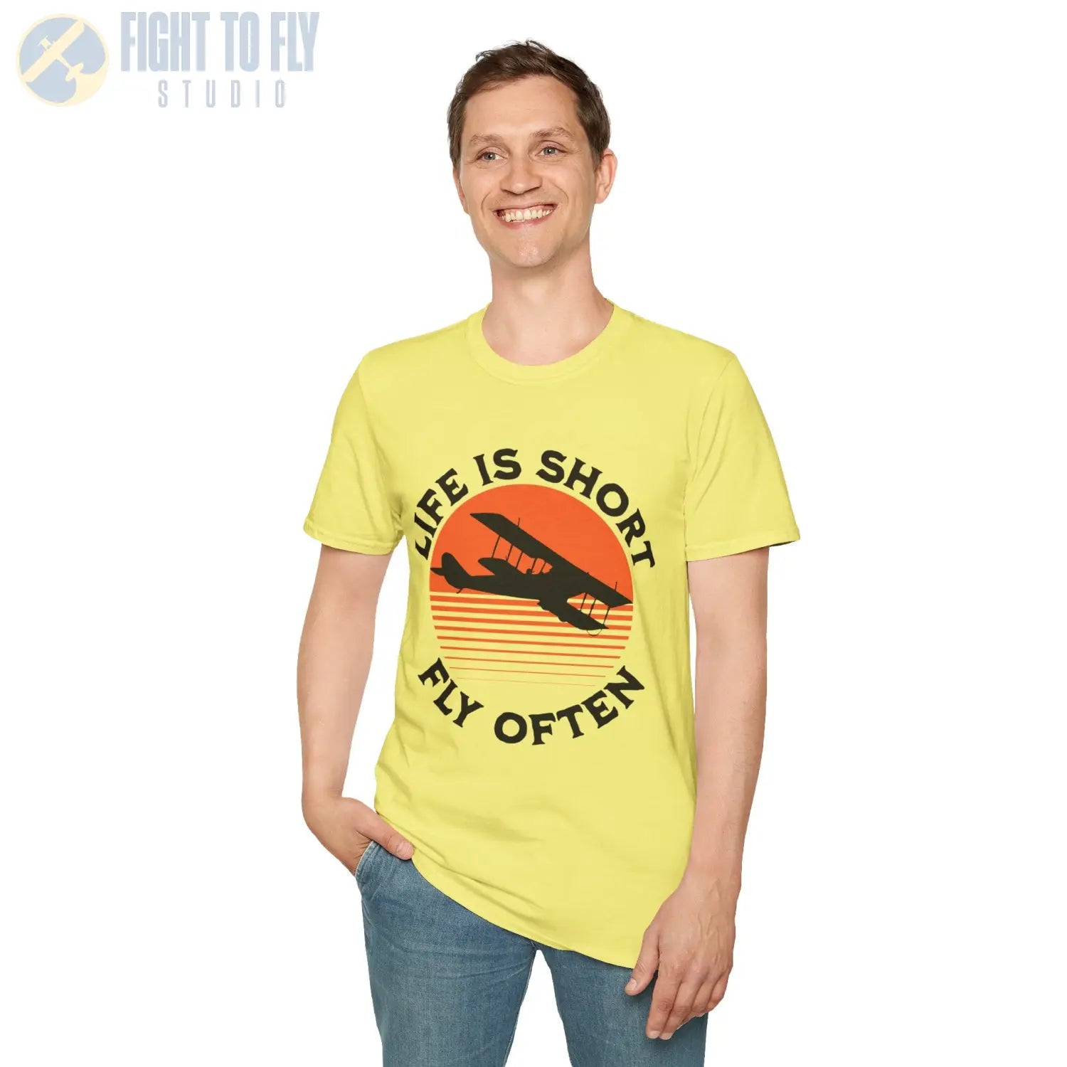 Life is Short Fly Often - Tee - T-Shirt - Pilot gifts - WWII warbird t-shirt