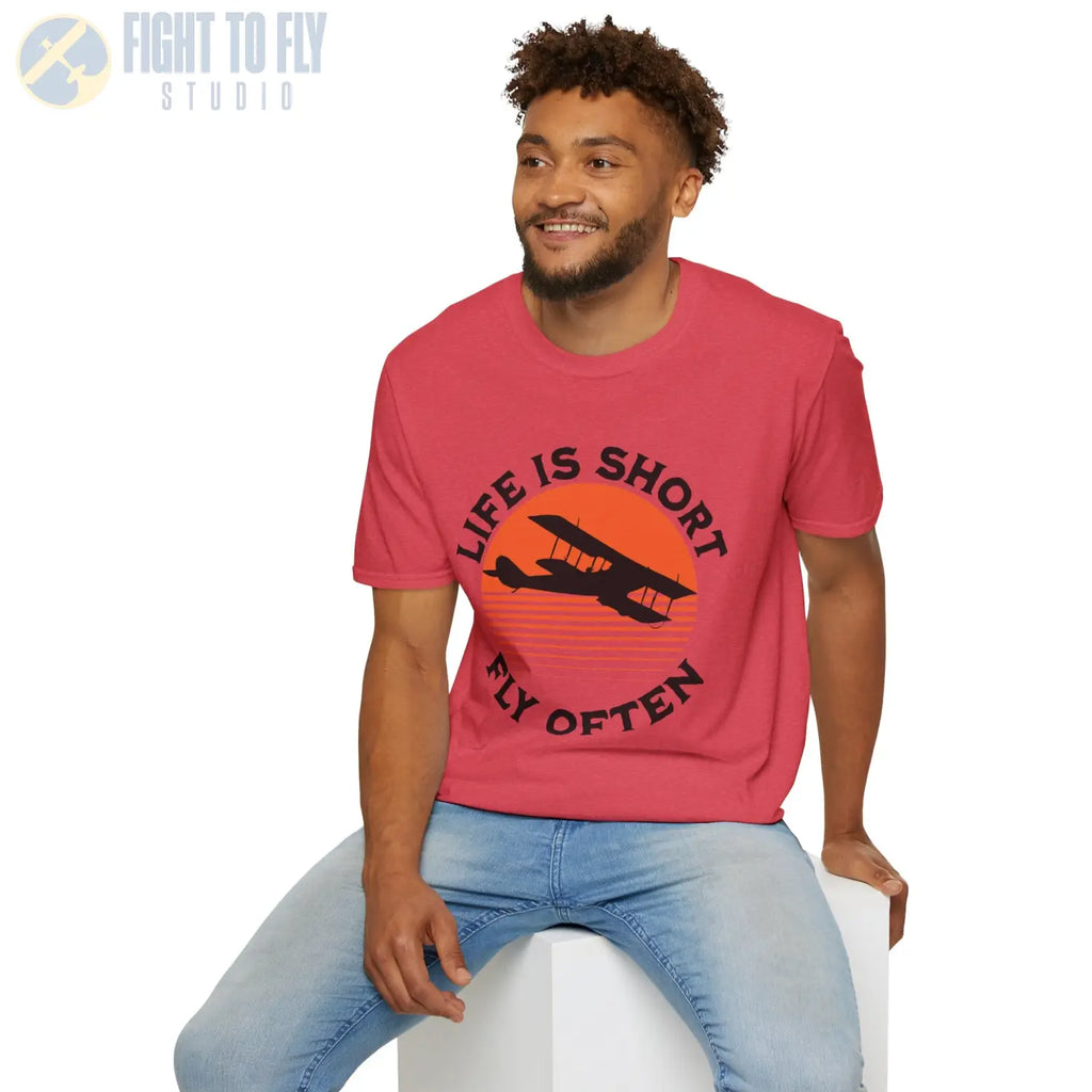 Life is Short Fly Often - Tee - T-Shirt - Pilot gifts - WWII warbird t-shirt
