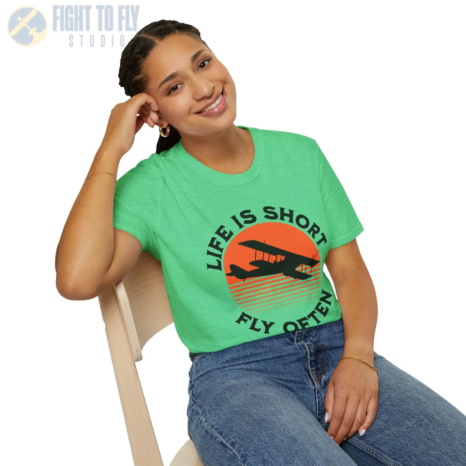 Life is Short Fly Often - Tee - T-Shirt - Pilot gifts - WWII warbird t-shirt