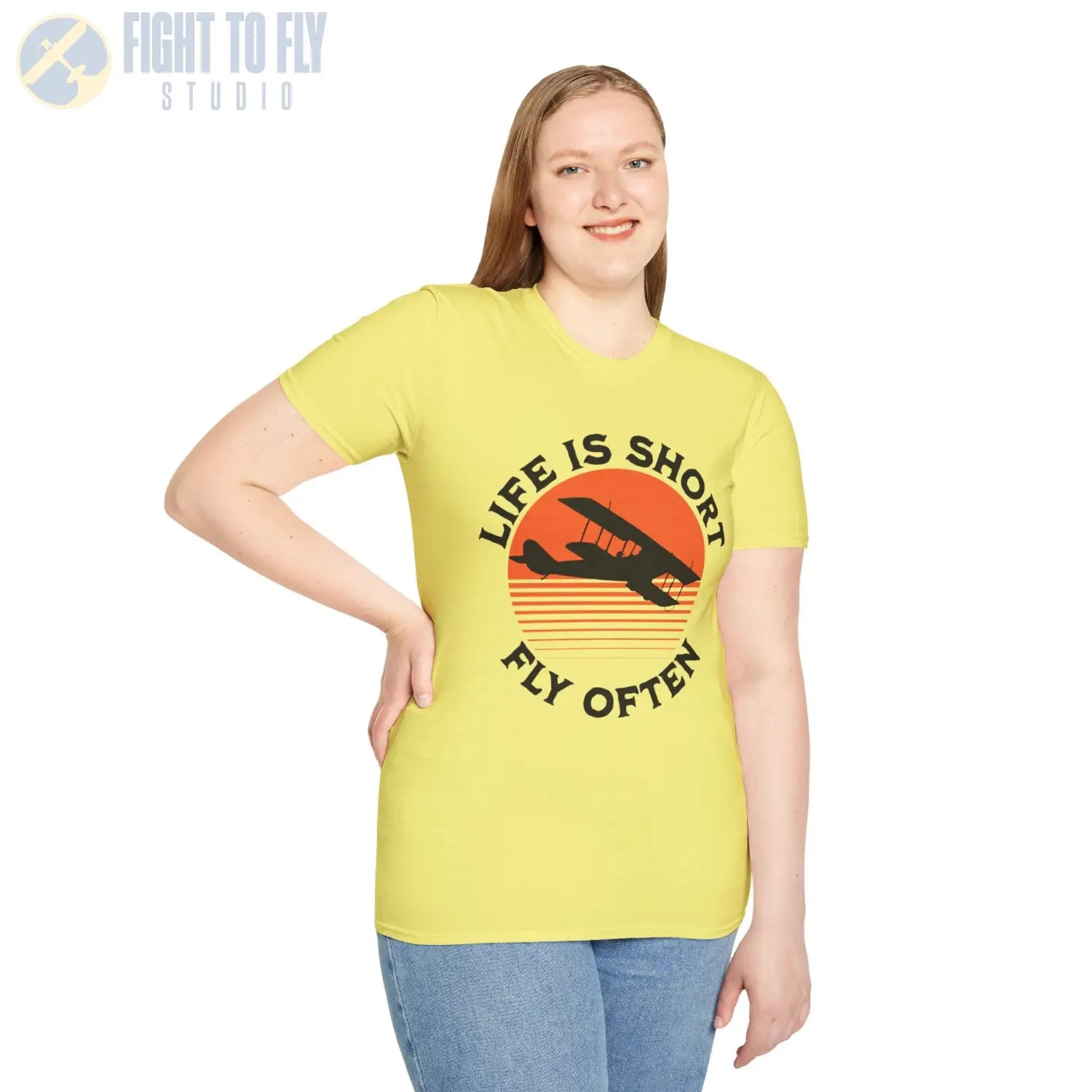 Life is Short Fly Often - Tee - T-Shirt - Pilot gifts - WWII warbird t-shirt