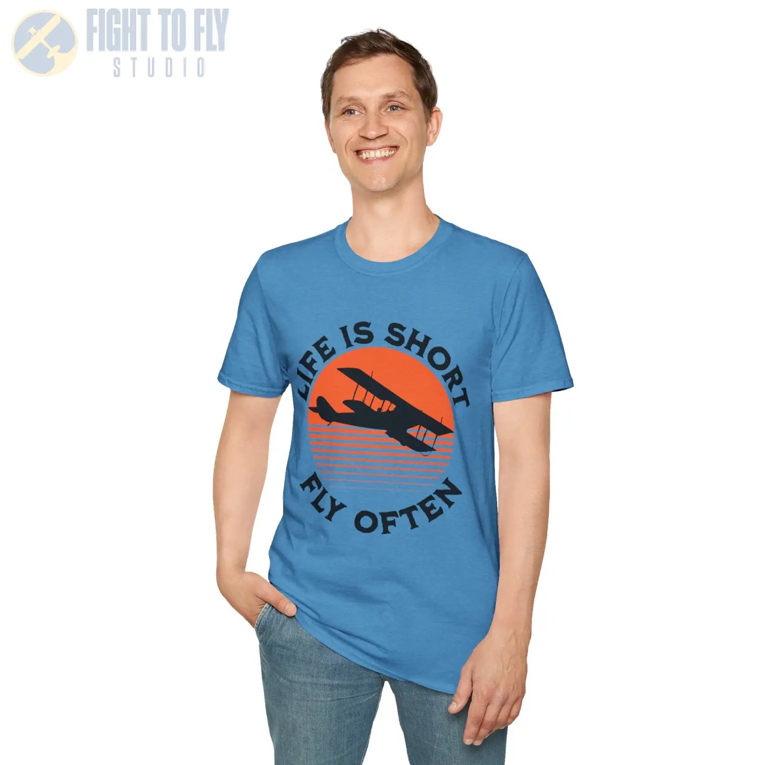 Life is Short Fly Often - Tee - T-Shirt - Pilot gifts - WWII warbird t-shirt