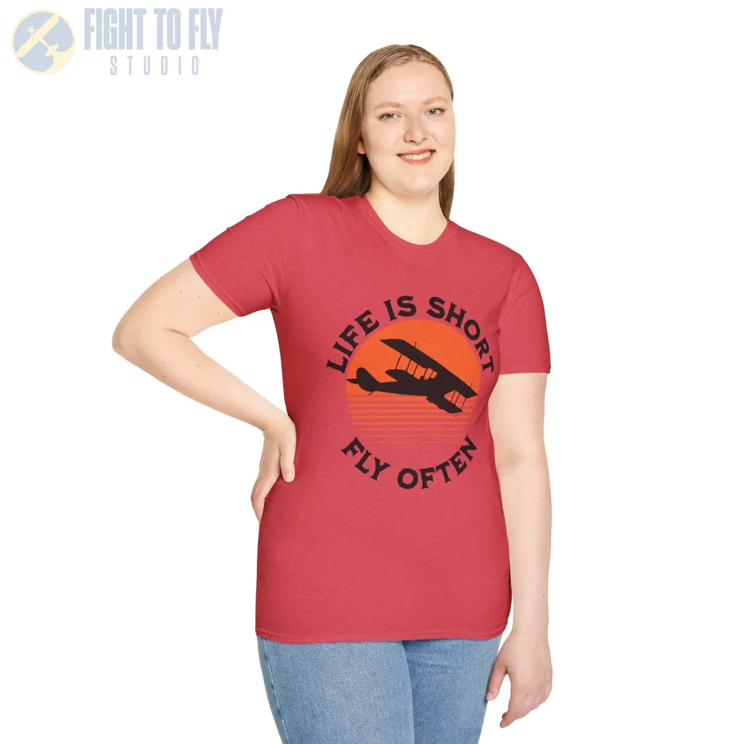 Life is Short Fly Often - Tee - T-Shirt - Pilot gifts - WWII warbird t-shirt