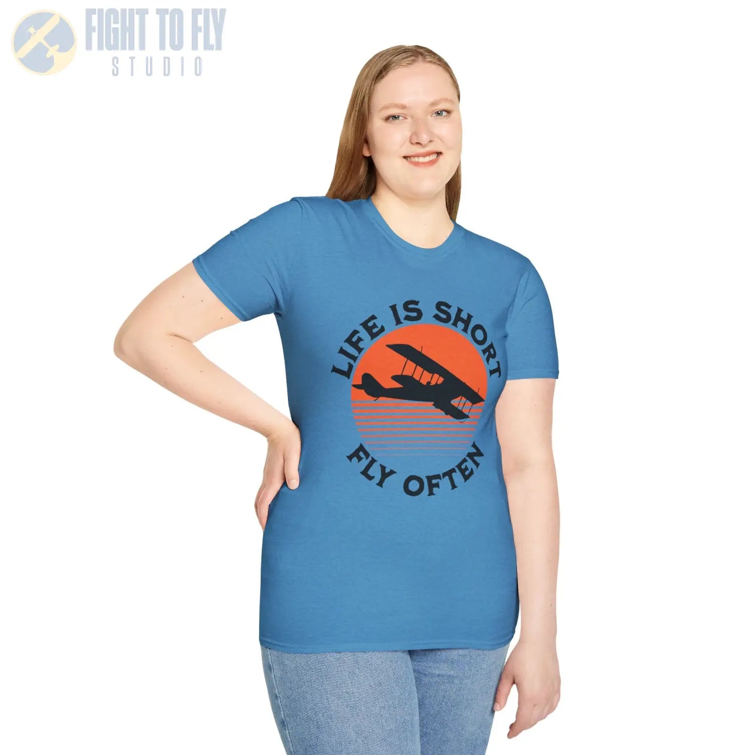 Life is Short Fly Often - Tee - T-Shirt - Pilot gifts - WWII warbird t-shirt