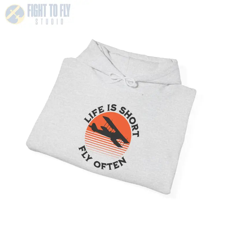 Life is Short - Fly Often - Unisex Heavy Blend™ Hooded Sweatshirt - Hoodie - Gifts for pilots - Aviation apparel