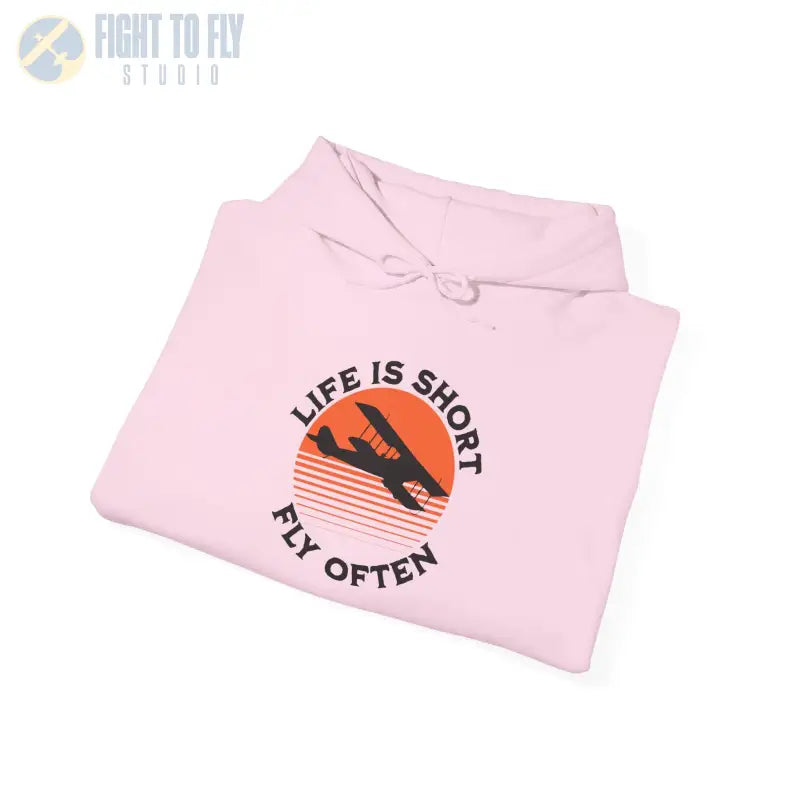 Life is Short - Fly Often - Unisex Heavy Blend™ Hooded Sweatshirt - Hoodie - Gifts for pilots - Aviation apparel