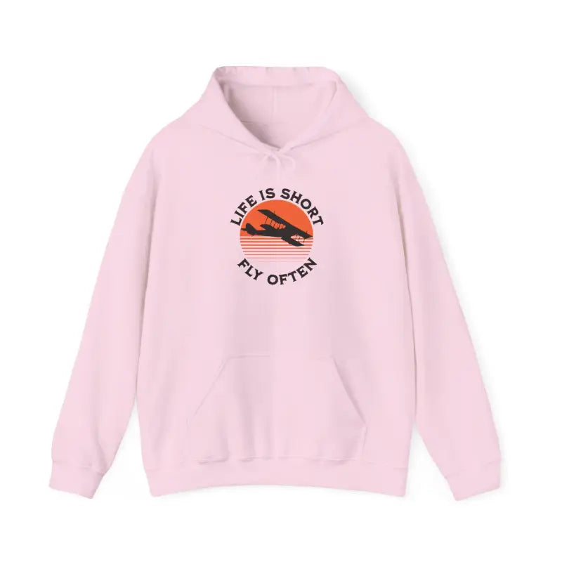 Life is Short - Fly Often - Unisex Heavy Blend™ Hooded Sweatshirt - Hoodie - Gifts for pilots - Aviation apparel