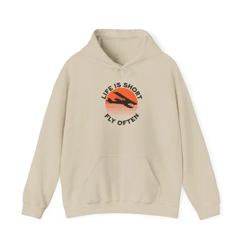 Life is Short - Fly Often - Unisex Heavy Blend™ Hooded Sweatshirt - Hoodie - Gifts for pilots - Aviation apparel