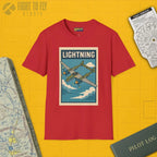 P-38 Lightning Premium Full Graphic T-Shirt - Pilot gifts - WWII warbird t-shirt