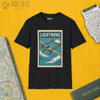 P-38 Lightning Premium Full Graphic T-Shirt - Pilot gifts - WWII warbird t-shirt