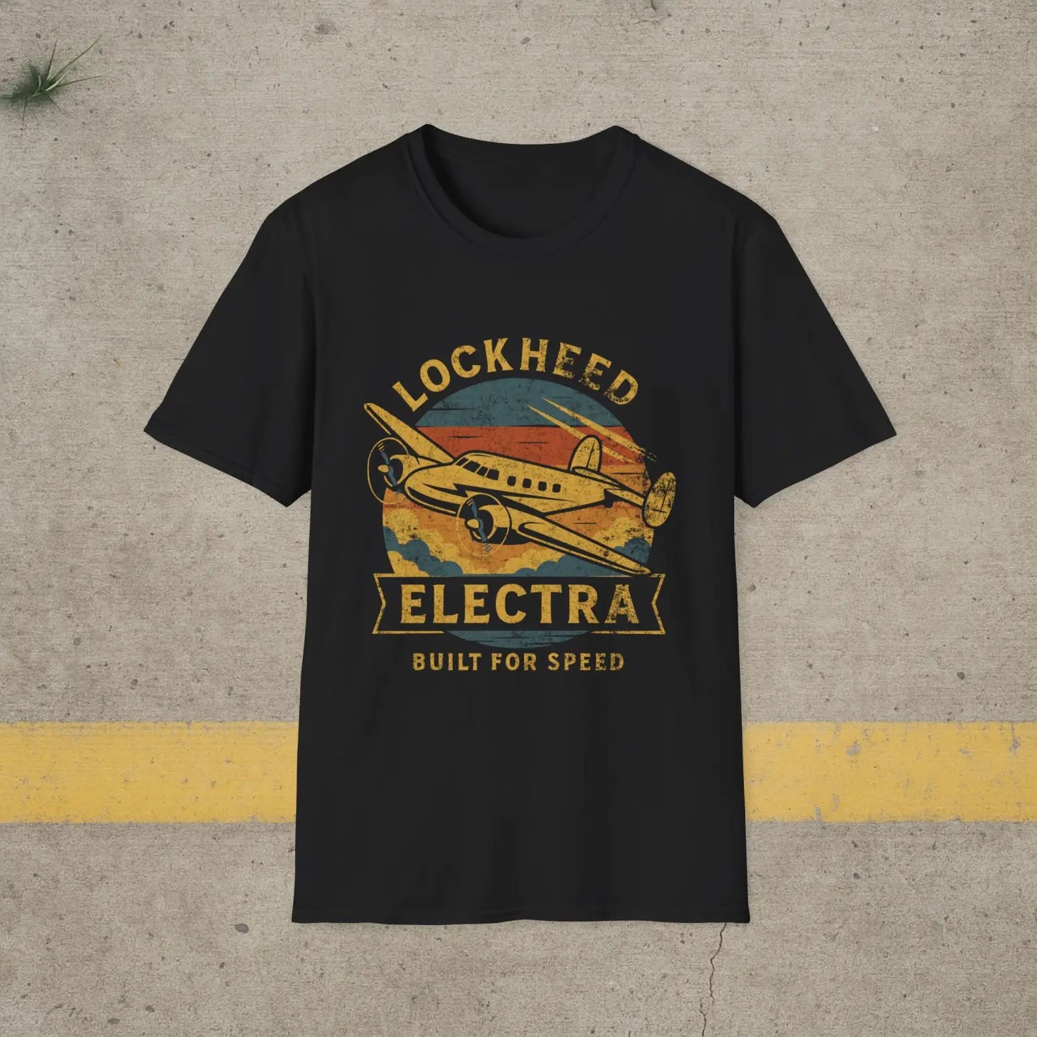 Lockheed Electra “Built for Speed” Retro T-Shirt - Pilot gifts - WWII warbird t-shirt