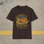 Lockheed Electra “Built for Speed” Retro T-Shirt - Pilot gifts - WWII warbird t-shirt