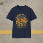 Lockheed Electra “Built for Speed” Retro T-Shirt - Pilot gifts - WWII warbird t-shirt