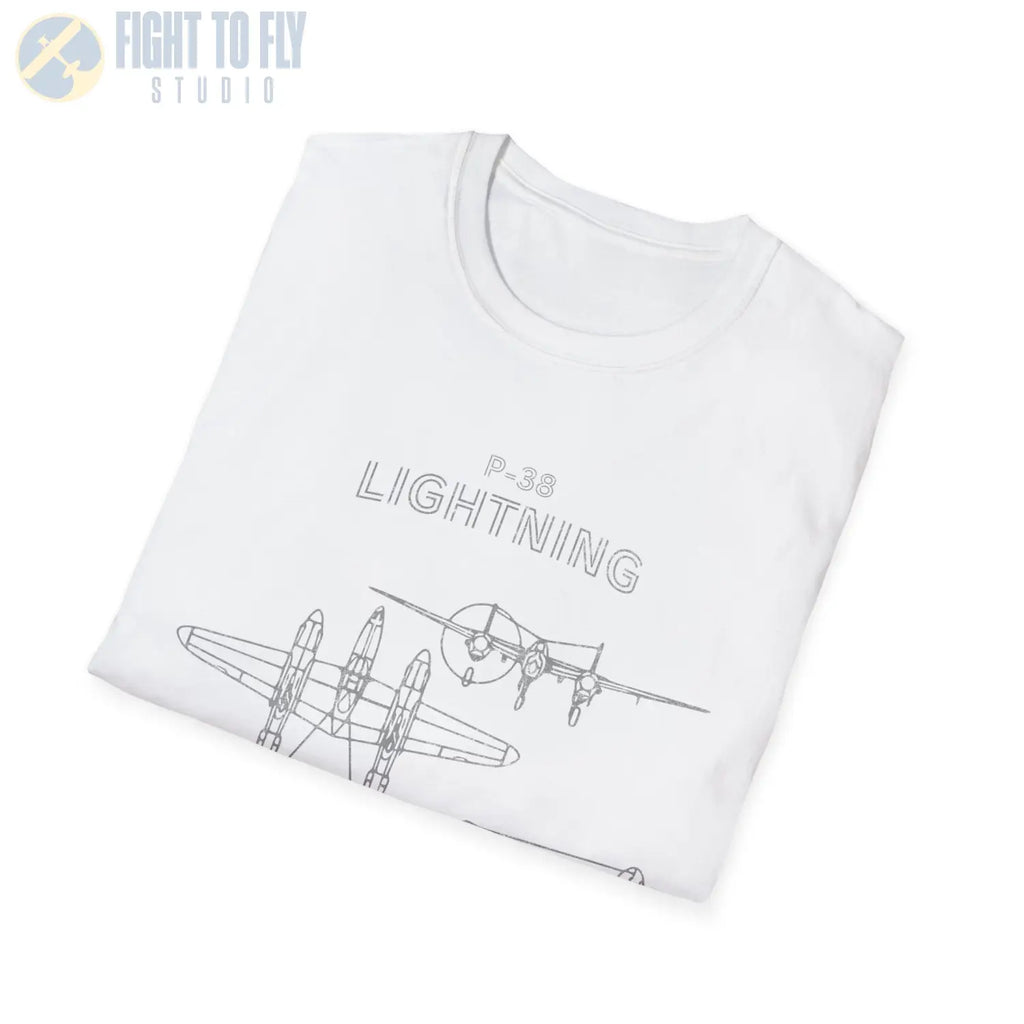 Lockheed P-38 Lightning — T-shirt - T-Shirt - Pilot gifts - WWII warbird t-shirt