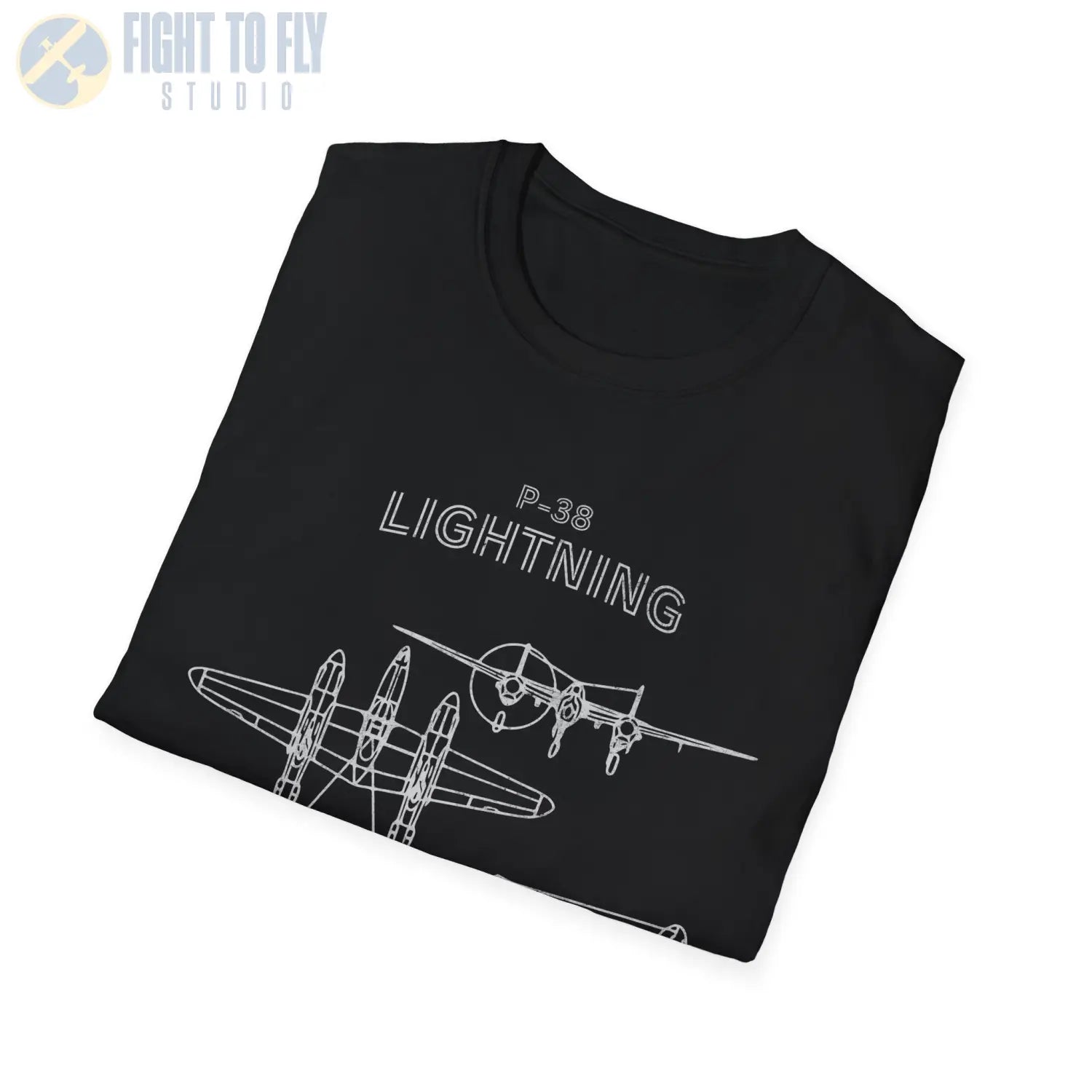 Lockheed P-38 Lightning — T-shirt - T-Shirt - Pilot gifts - WWII warbird t-shirt