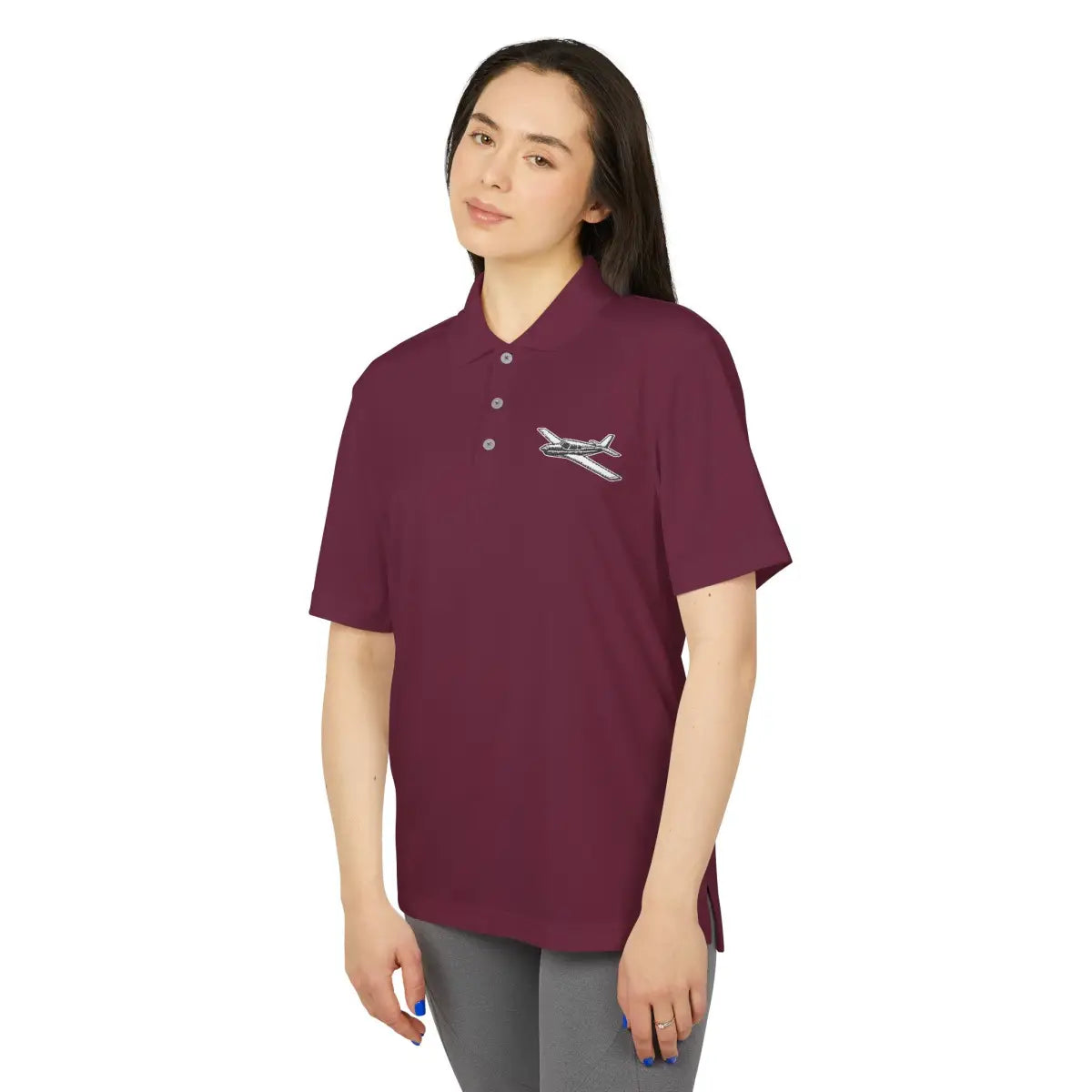 Low Wing Performance Polo - T-Shirt - Gifts for pilots - Aviation apparel