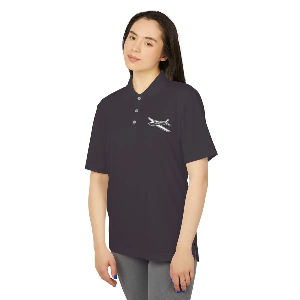 Low Wing Performance Polo - T-Shirt - Gifts for pilots - Aviation apparel