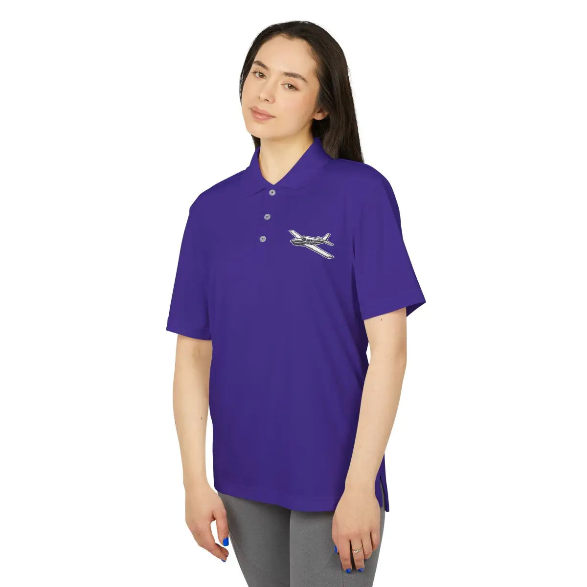 Low Wing Performance Polo - T-Shirt - Gifts for pilots - Aviation apparel