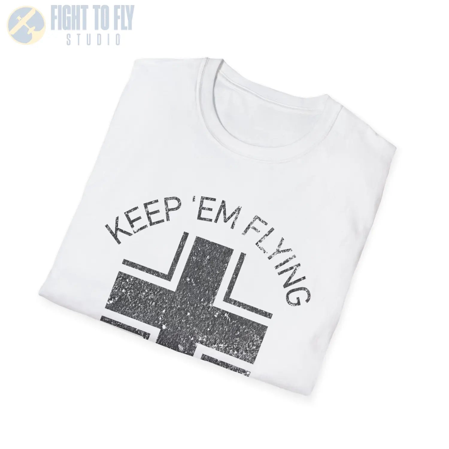 Luftwaffe Balkenkreuz “Keep ’Em Flying” Early War T Shirt Pilot gifts WWII warbird t shirt
