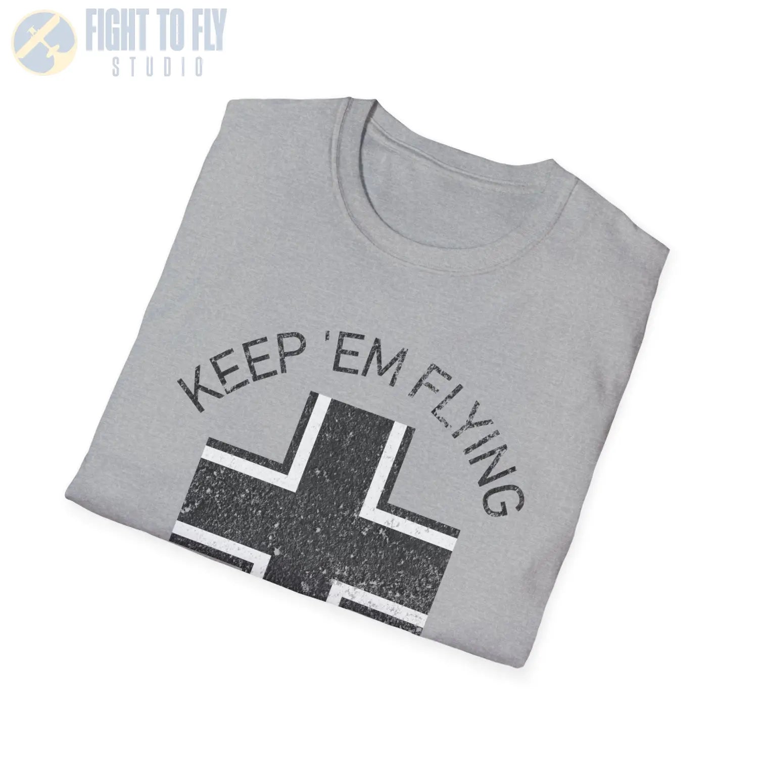 Luftwaffe Balkenkreuz “Keep ’Em Flying” Early War T Shirt Pilot gifts WWII warbird t shirt