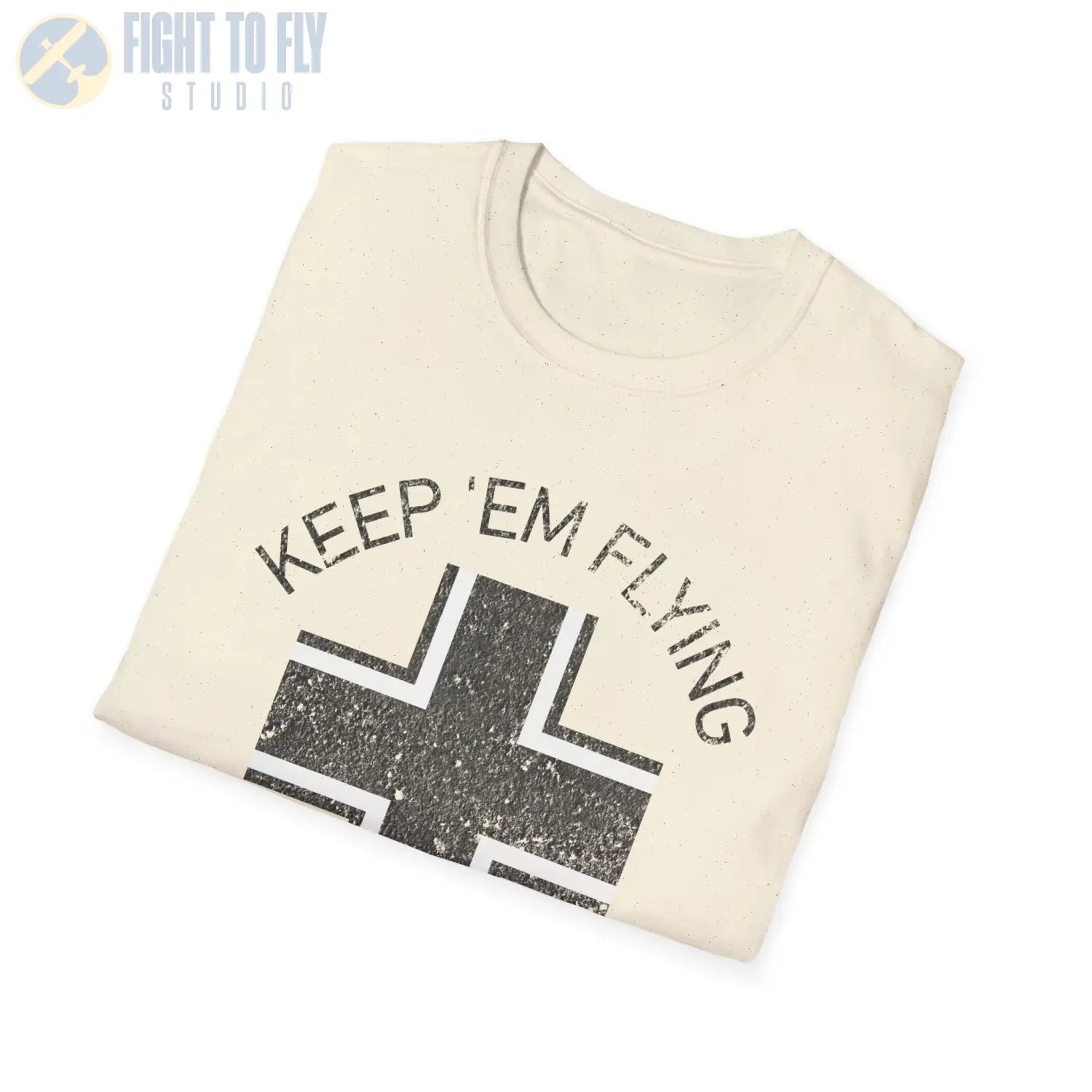 Luftwaffe Balkenkreuz “Keep ’Em Flying” Early War T Shirt Pilot gifts WWII warbird t shirt