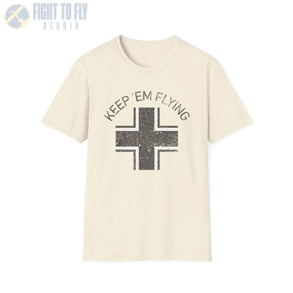 Luftwaffe Balkenkreuz “Keep ’Em Flying” Early War - T-Shirt - Pilot gifts - WWII warbird t-shirt