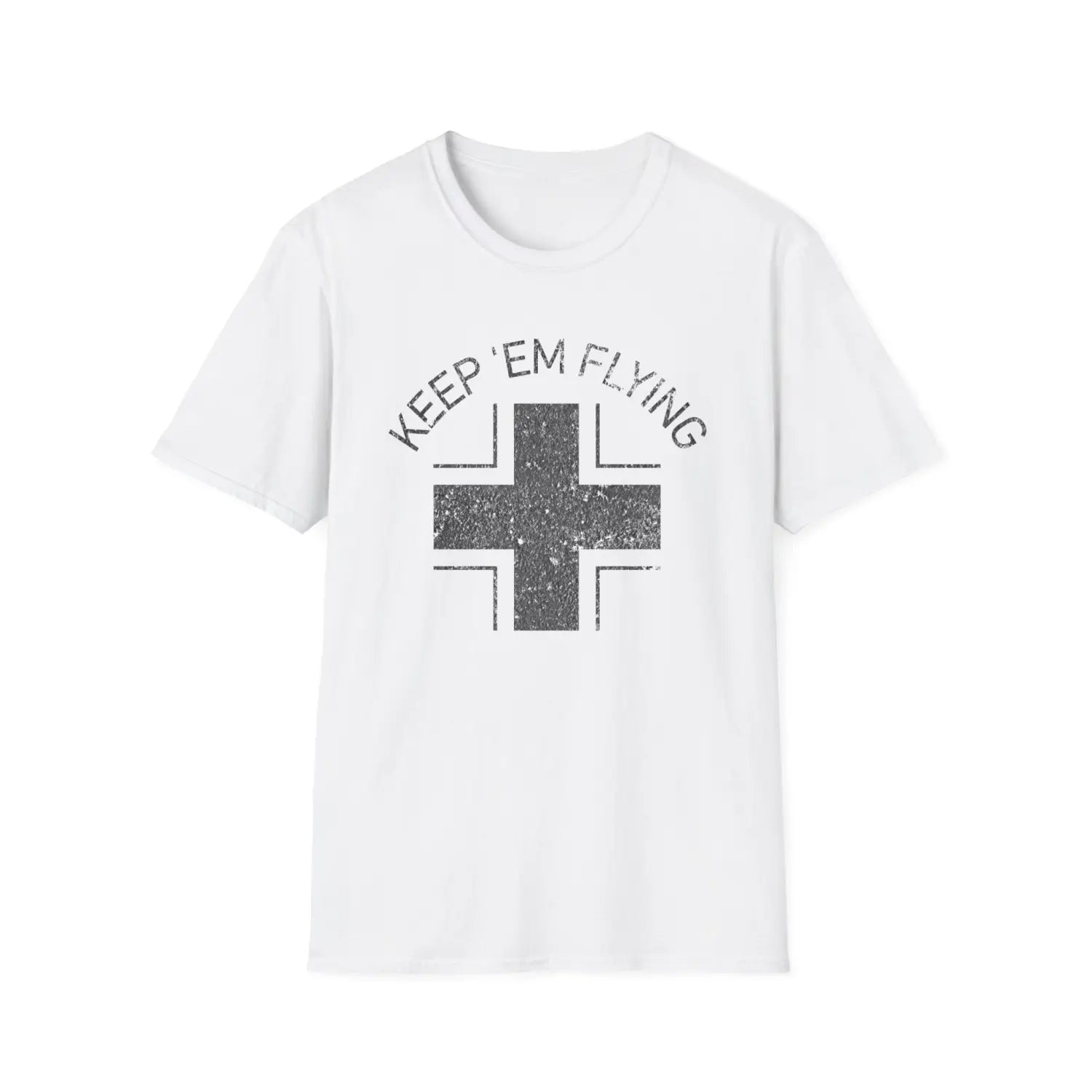 Luftwaffe Balkenkreuz “Keep ’Em Flying” Mid War T Shirt Pilot gifts WWII warbird t shirt