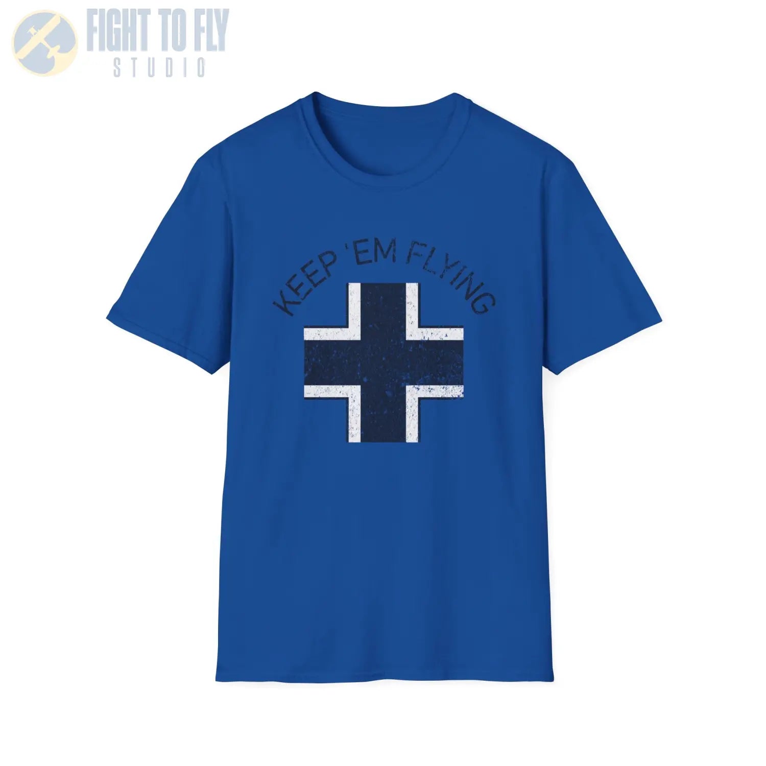 Luftwaffe Balkenkreuz “Keep ’Em Flying” Mid War T Shirt Pilot gifts WWII warbird t shirt