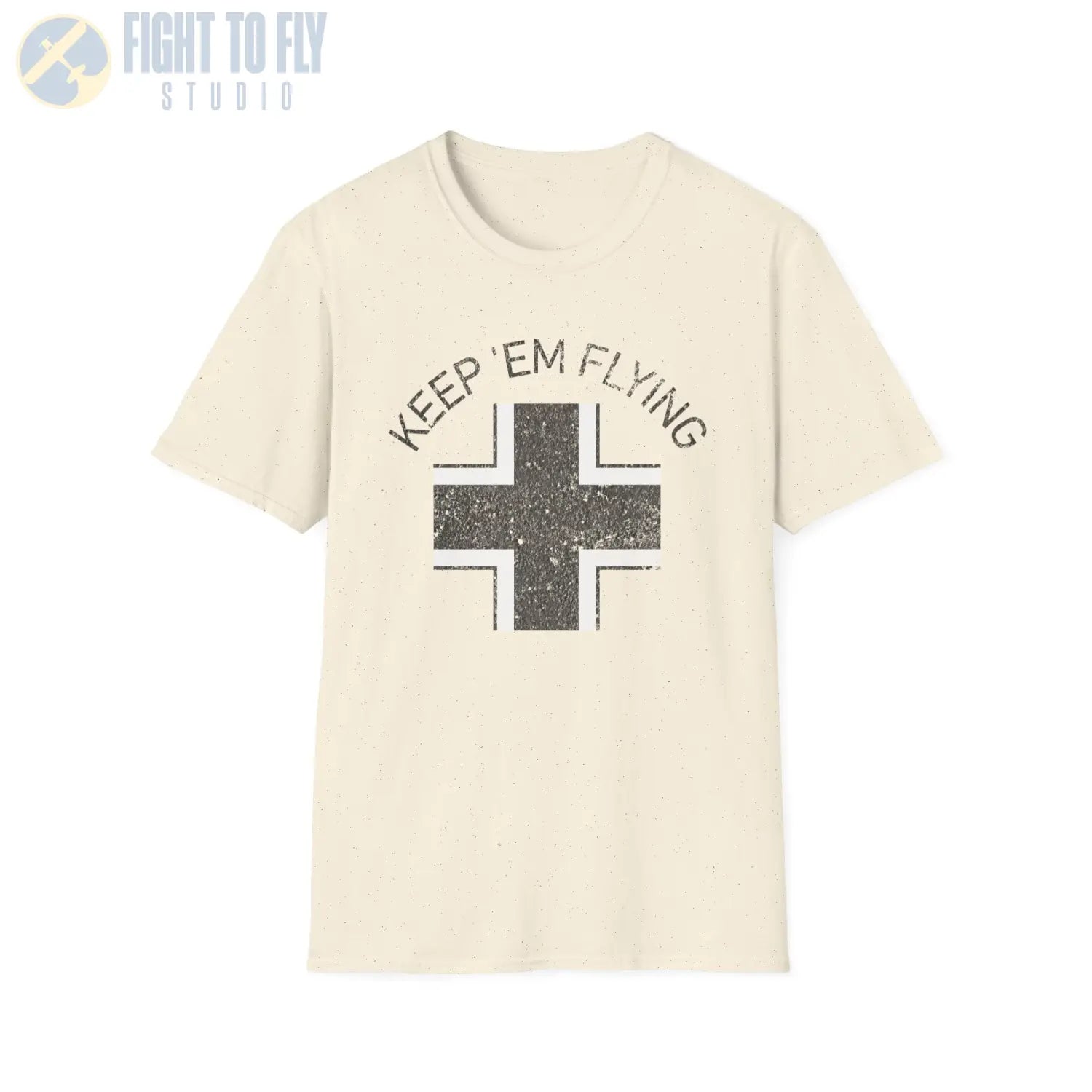 Luftwaffe Balkenkreuz “Keep ’Em Flying” Mid War T Shirt Pilot gifts WWII warbird t shirt