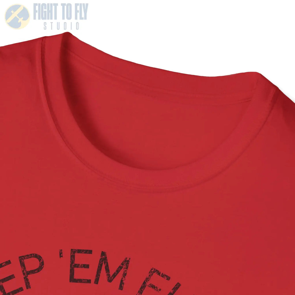 Luftwaffe Balkenkreuz “Keep ’Em Flying” Upper Wing Variant T Shirt Pilot gifts WWII warbird t shirt